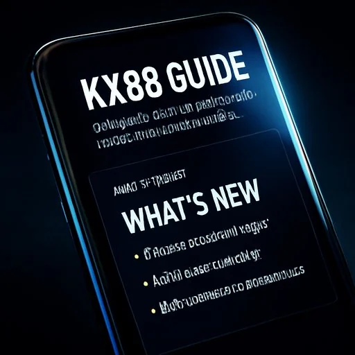KX88 app update notes screen